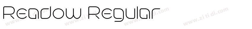 Readow Regular字体转换